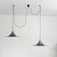 Pair of ceiling chandeliers Goffredo Reggiani, Italy 1980s.