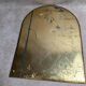 Vintage Moroccan wall mirror in brass, arch shape.
