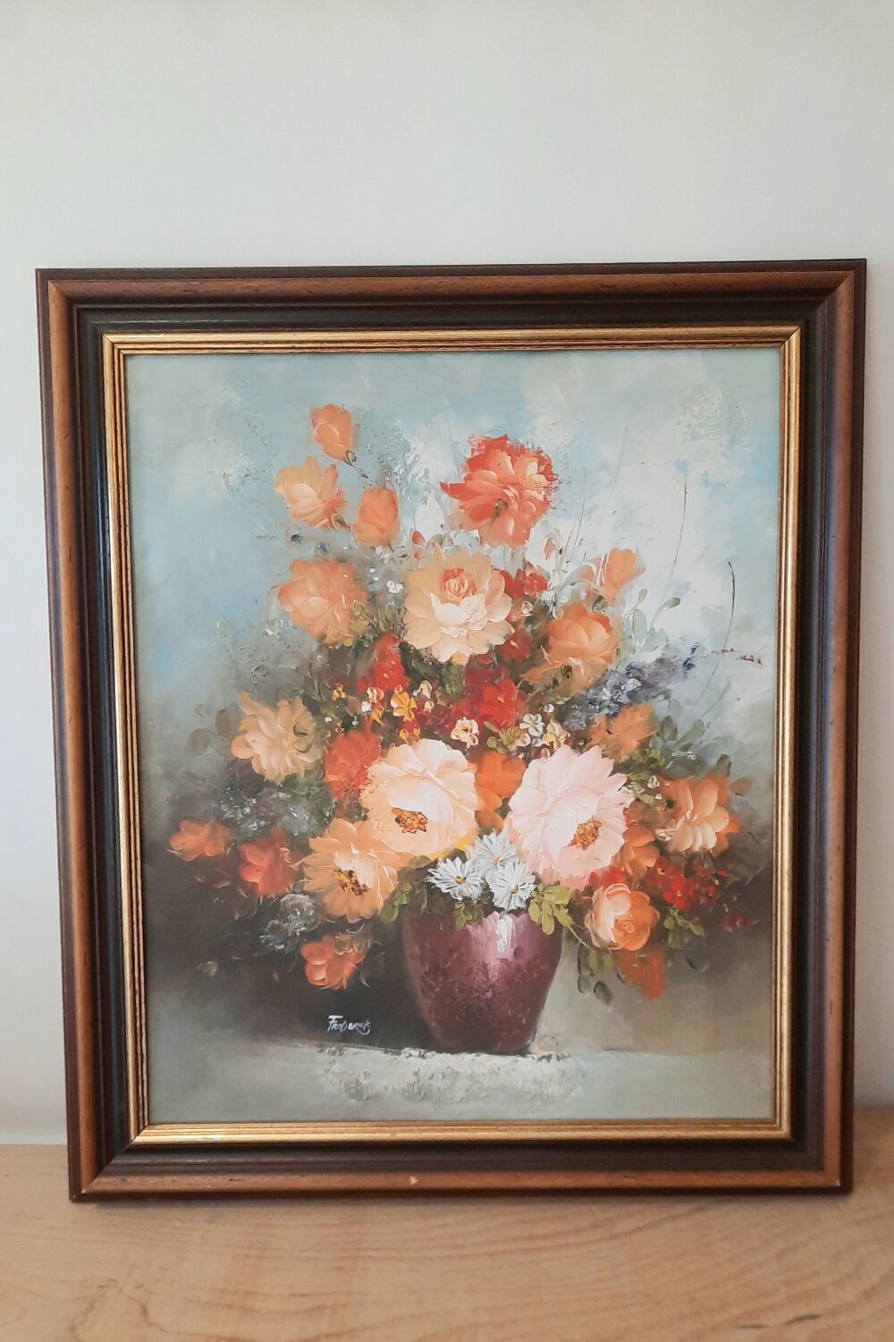 Painting bouquet of flowers