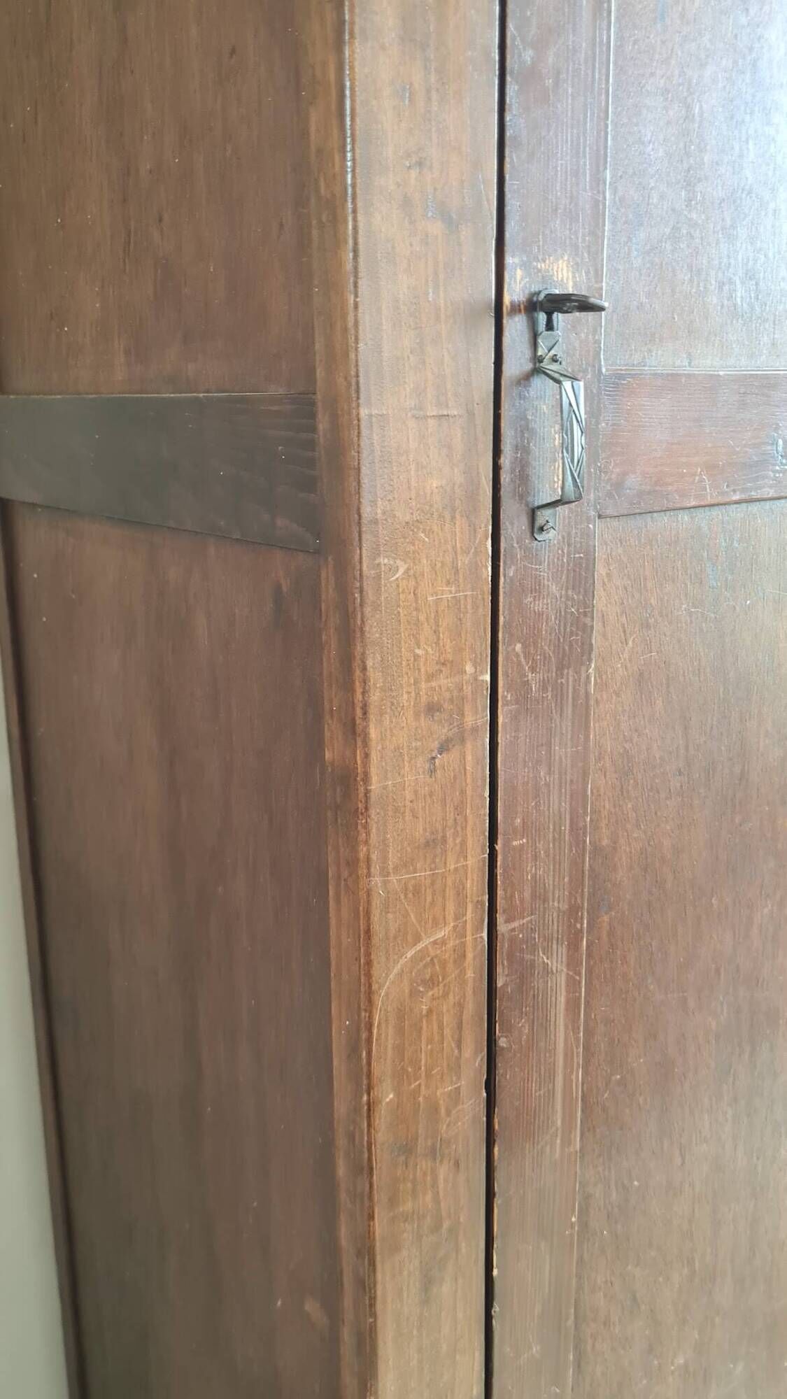 Antique Parisian wardrobe with one door.