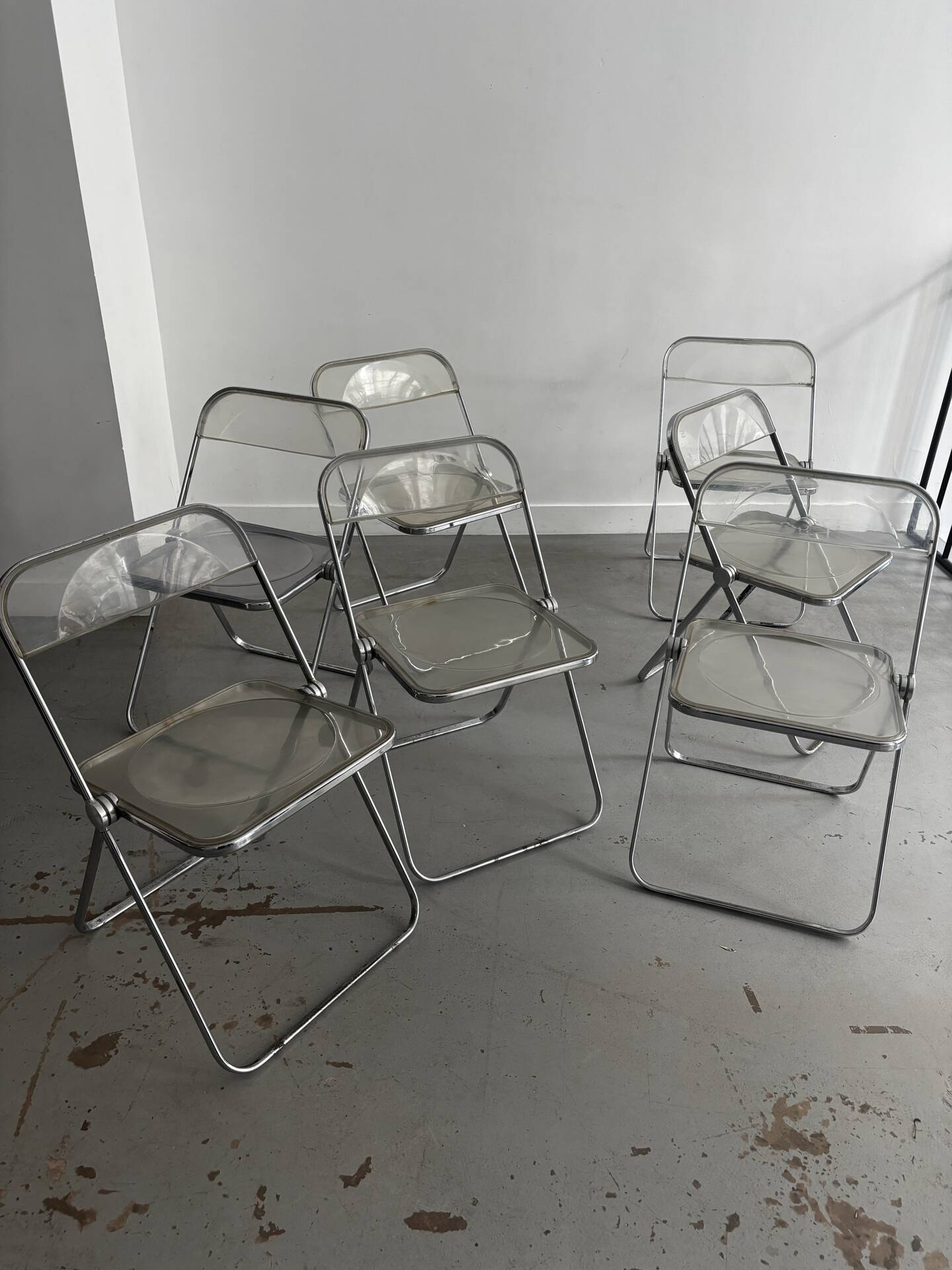Chaises  «  Plia » par Giancarlo Piretti pour Castelli