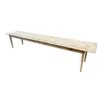 Table de ferme en sapin, vers 1900
