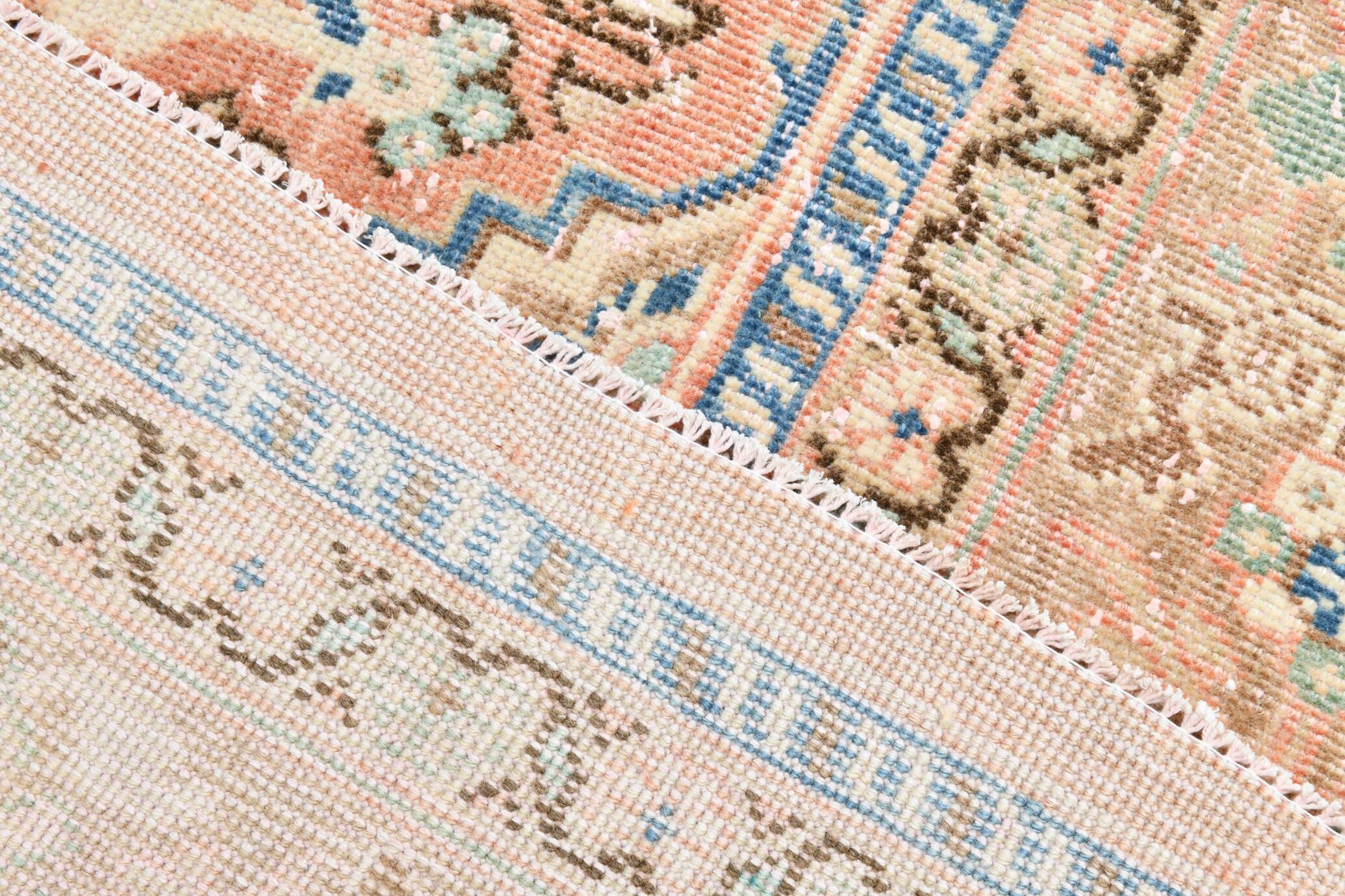 Pink Elegant Decorative Vintage Persian Rug For Living Room, 284x393 Cm