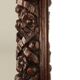 Rare grand miroir ancien en chêne sculpté à la main de style baroque ou rococo, France c