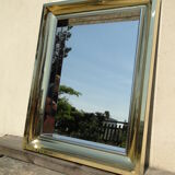 Vintage brass mirror 1970 France