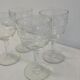 Set of 4 former chiseled glass
