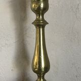 Lamp foot candle holder shape in solid brass 26.5 cm