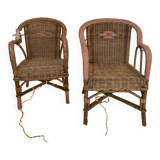Wicker armchair