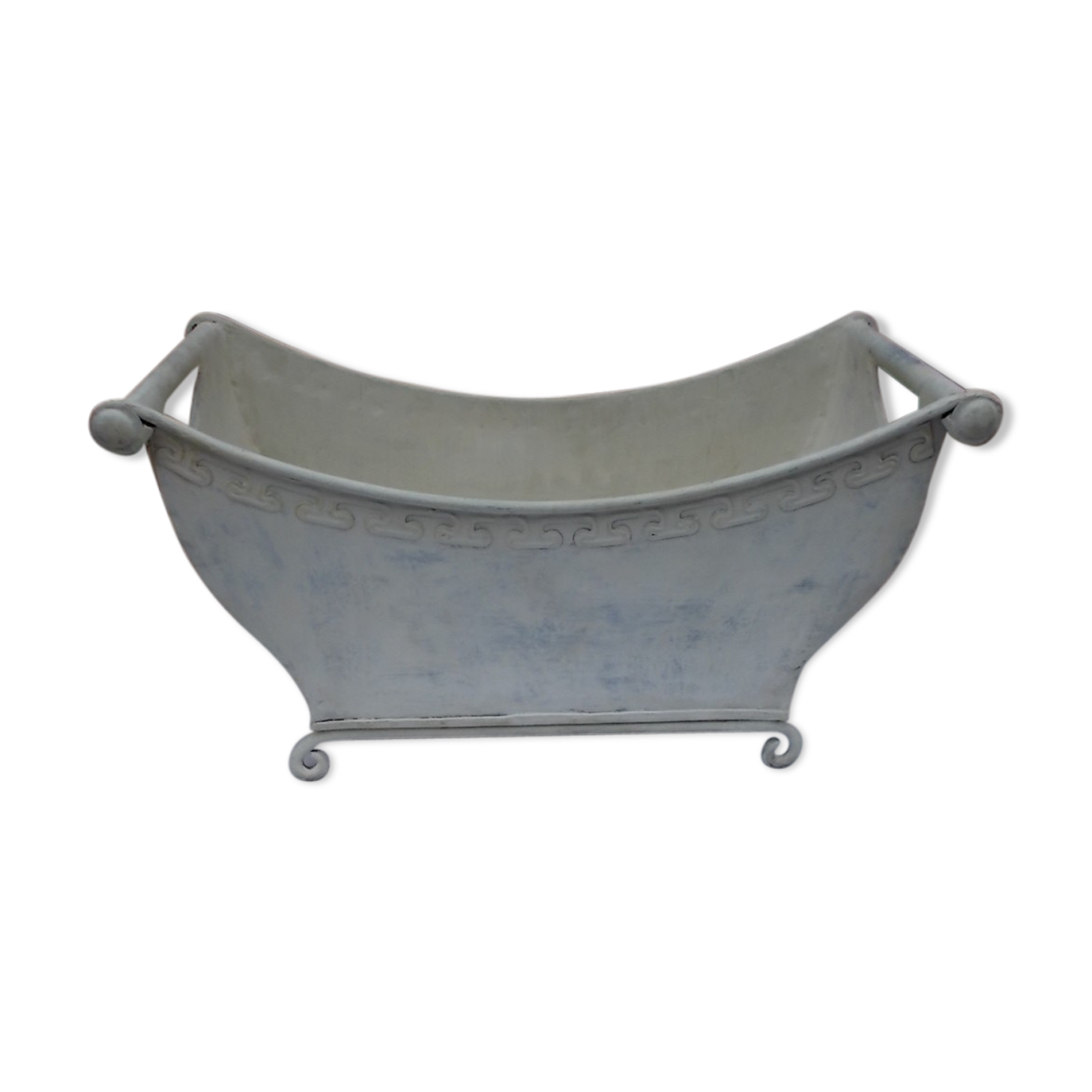 Vintage tin planter