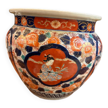 Cache-pot / Jardinière Imari Japon - Époque Meiji, fin XIXe - début XXe