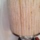 Vintage ceramic table lamp and chrome metal