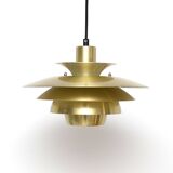 Lampe danoise vintage en laiton, années 1970