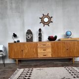 Scandinavian row in vintage teak 1960