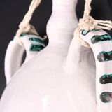 White ceramic wall gourd vase, vallauris