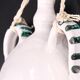 White ceramic wall gourd vase, vallauris