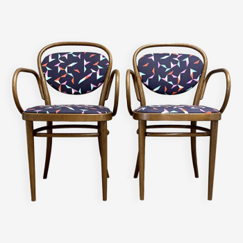 Duo de fauteuils 1950 "Design Thonet".