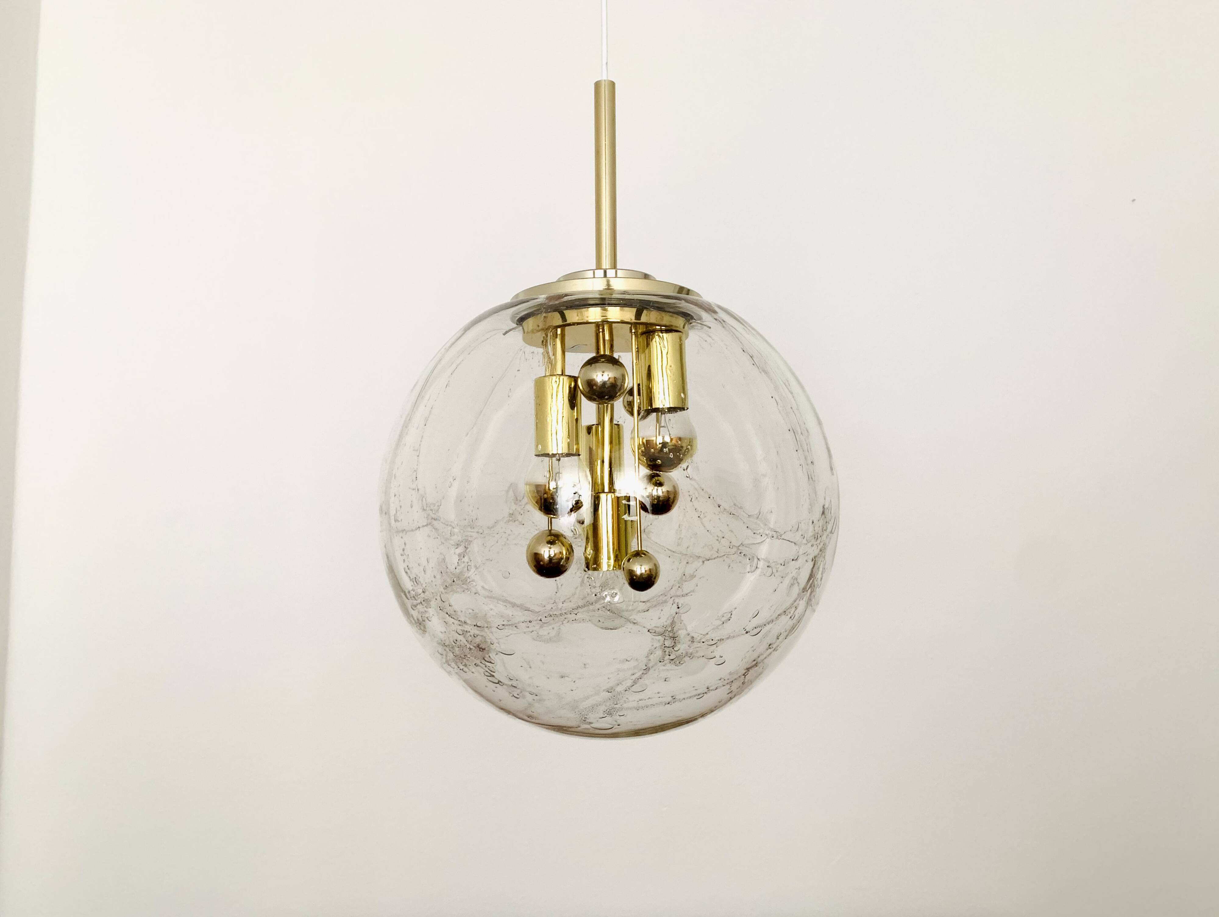 Big Ball Glass Pendant Lamp by Doria
