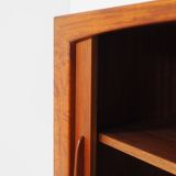Danish Highboard with Tambour Doors, 1960s