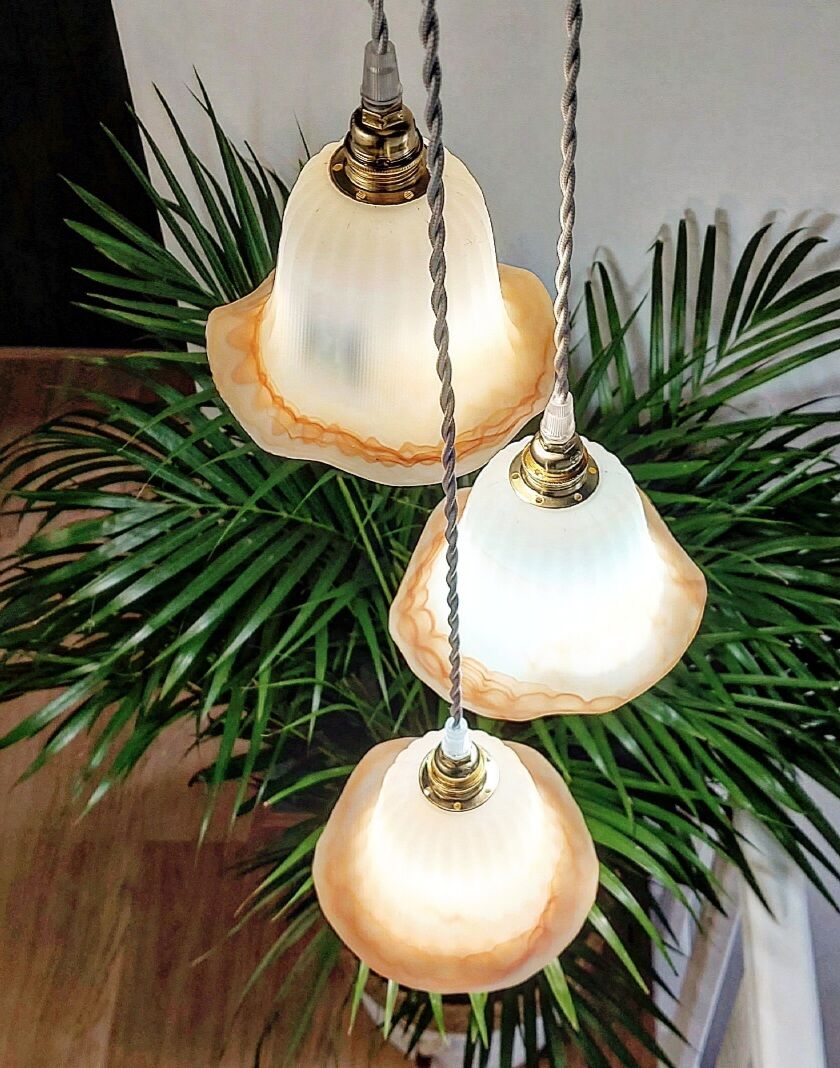 Vintage trio pendant lamp