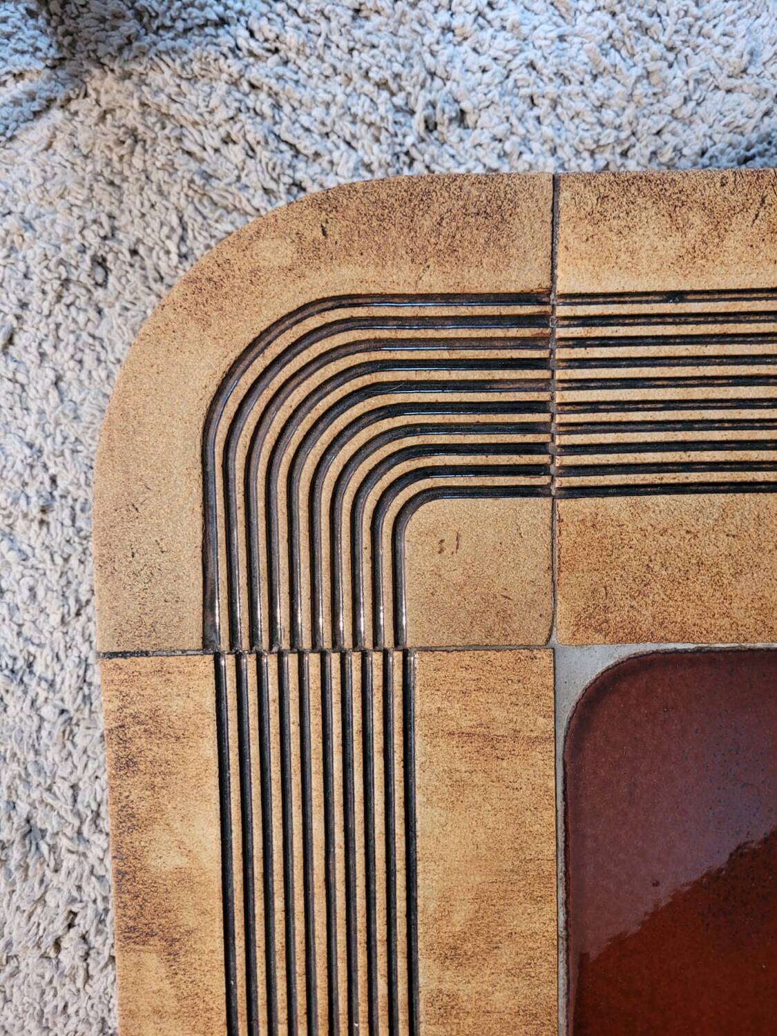 Roger Capron Mambo model ceramic coffee table 1970