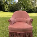 Fauteuil crapaud rose