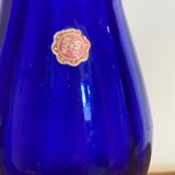 Blue murano glass vase
