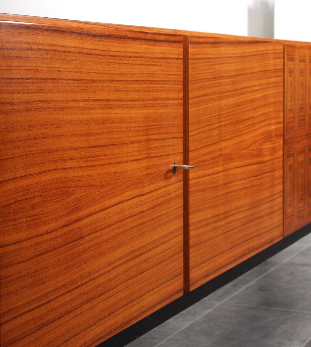 Vintage rosewood veneer sideboard by Musterring International, 1960s