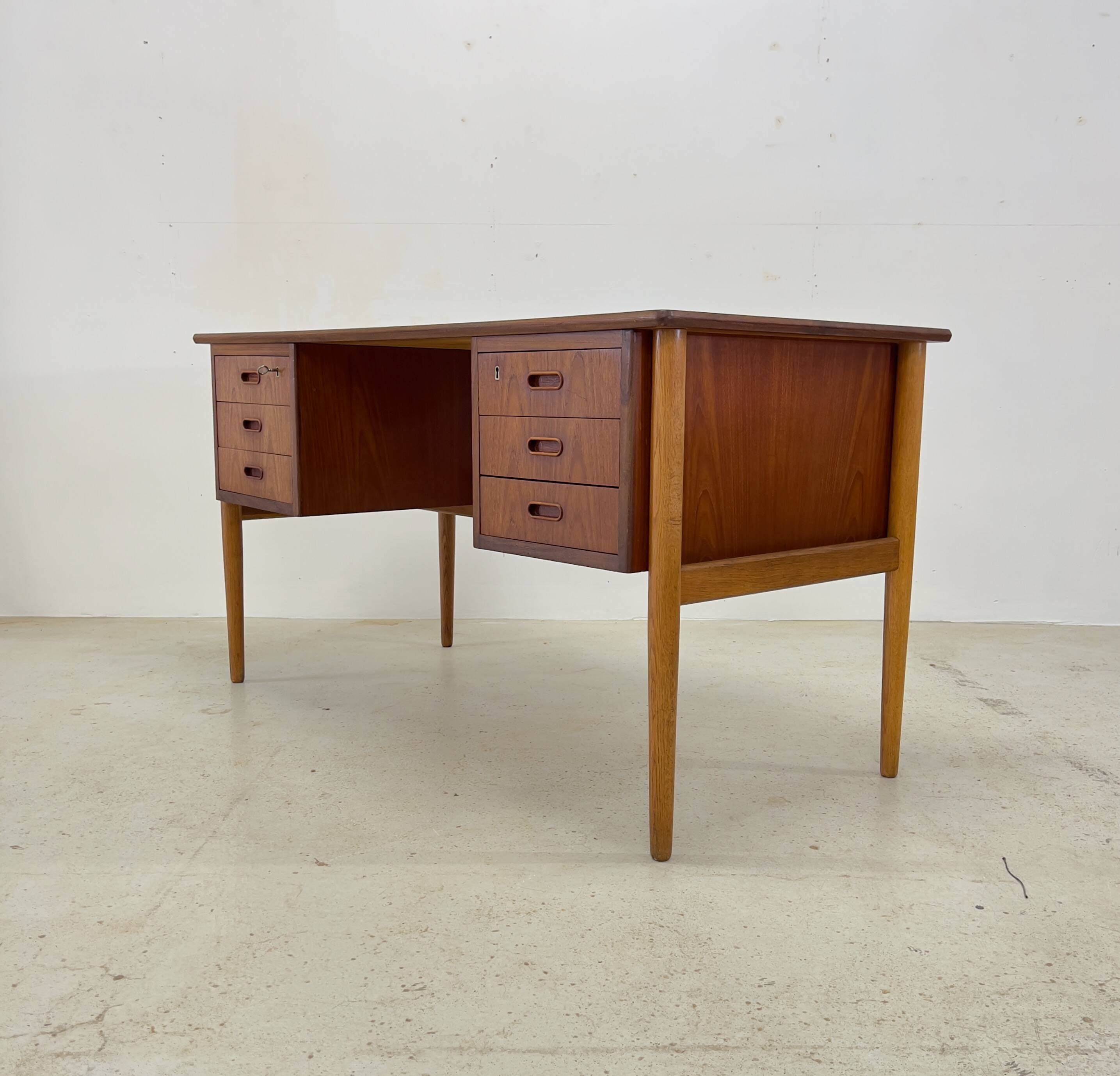 Danish Teak & Oak Desk