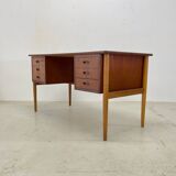 Bureau danois en teck et chêne