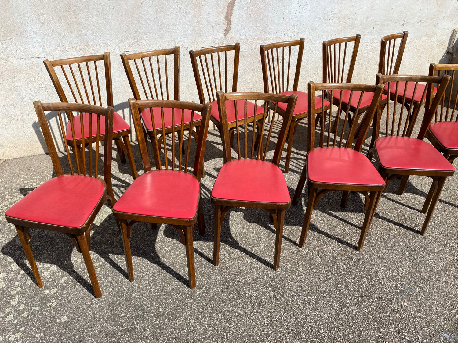 Set of 12 chairs baumann 153