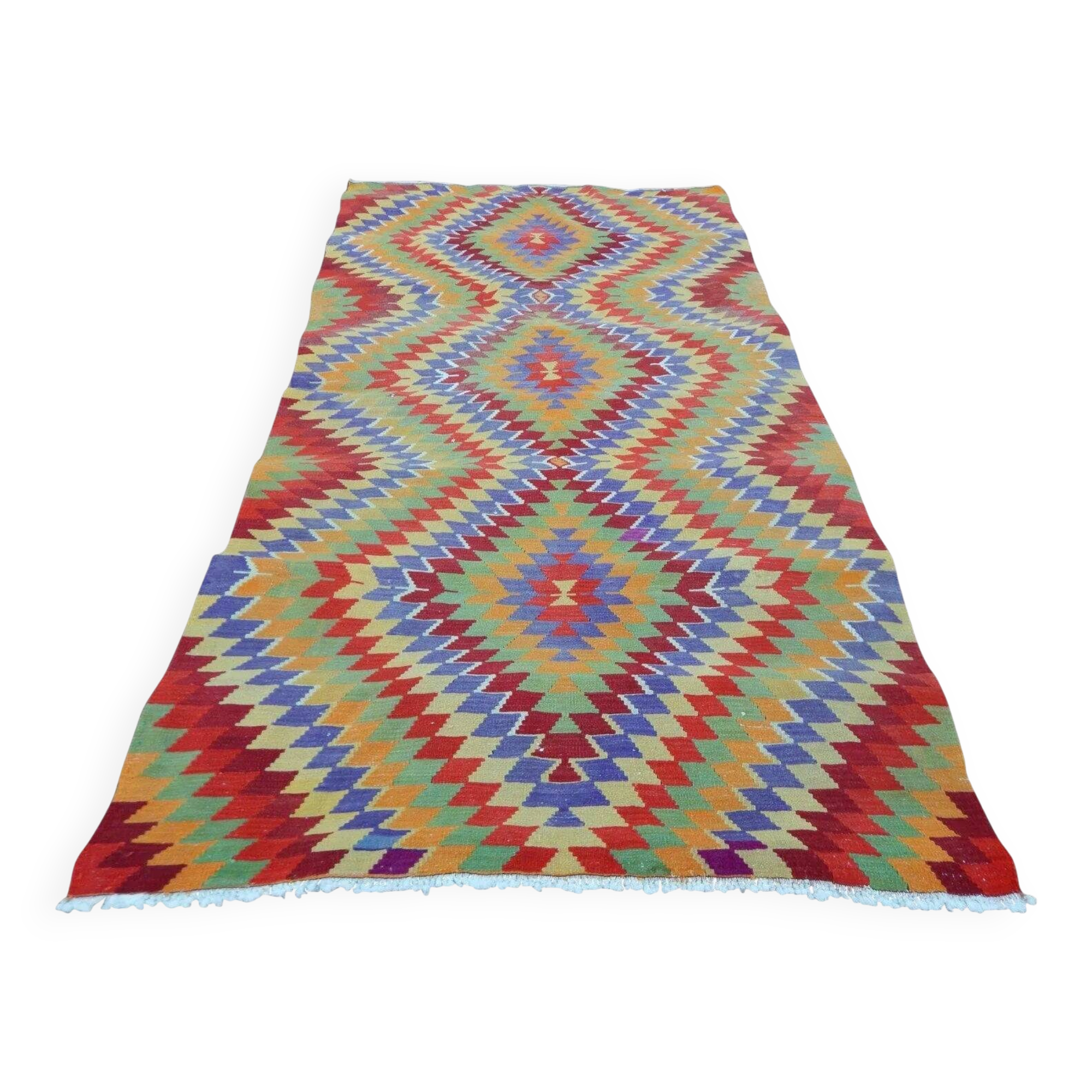 Vintage Turkish kilim handwoven 162x285 cm