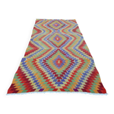 Vintage Turkish kilim handwoven 162x285 cm