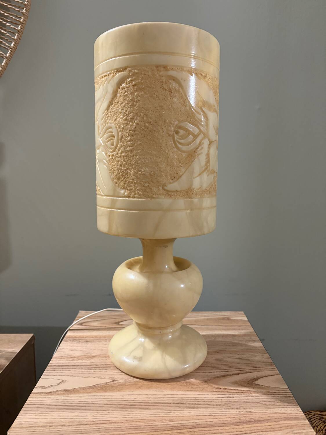 Lampe en albâtre 40cm