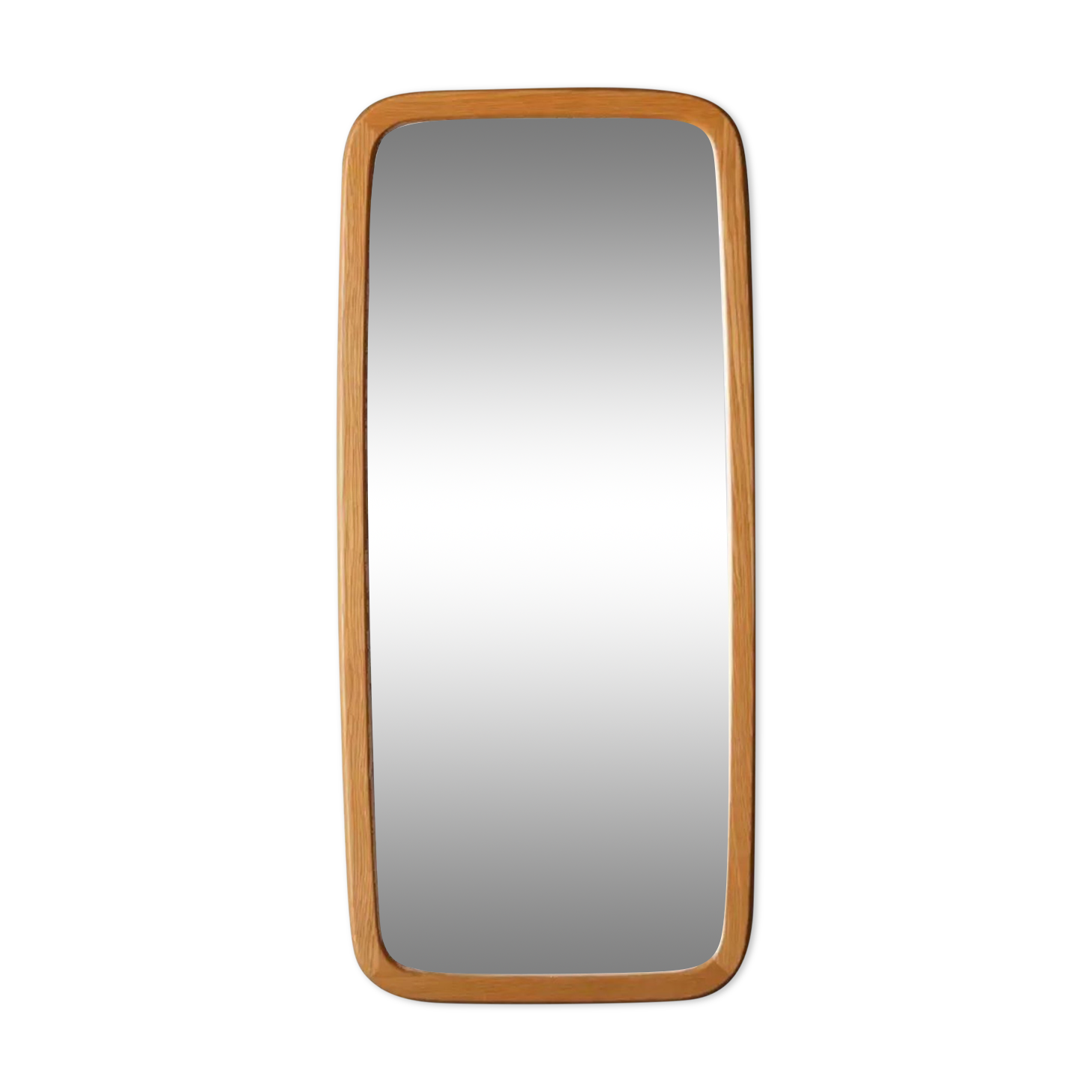 Vintage Scandinavian wooden wall mirror Froseke Edition