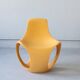 Fauteuil et Table Basse Laqué Orange par Luigi Colani, 1970s, Set de 2