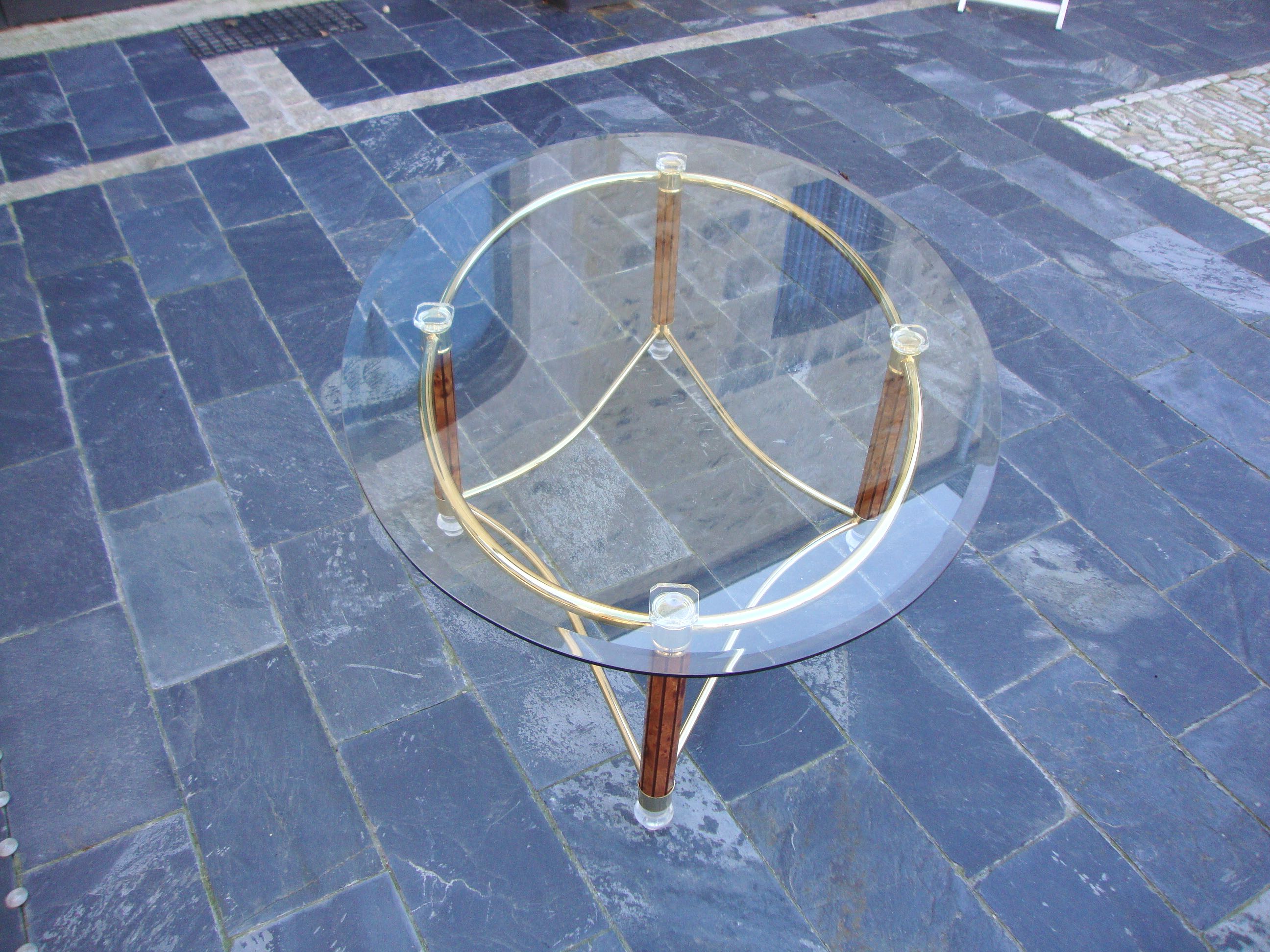 70s oval coffee table
