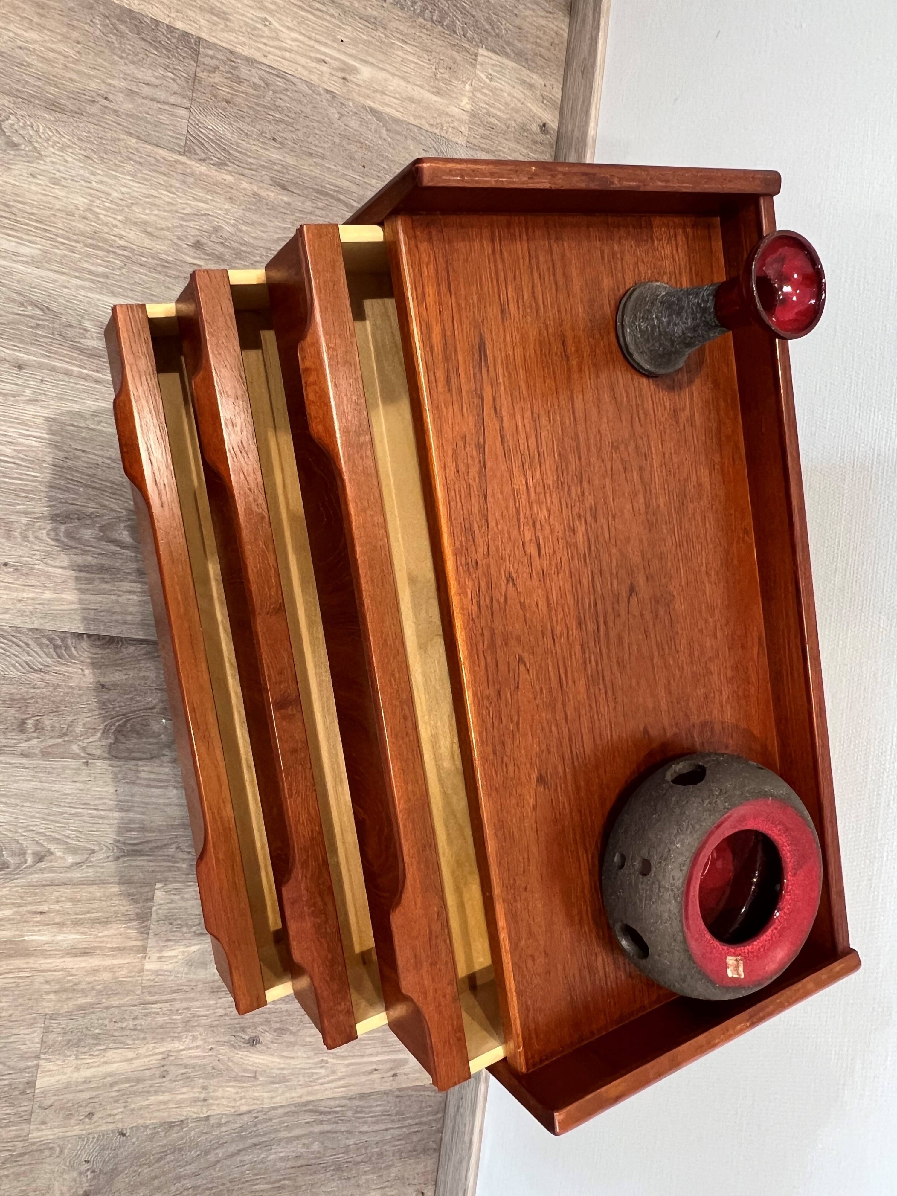 Scandinavian teak commode from the 1960s, Denmark.