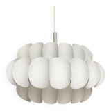 Mid-century white metal Swiss suspension by H. Zender for Temde.