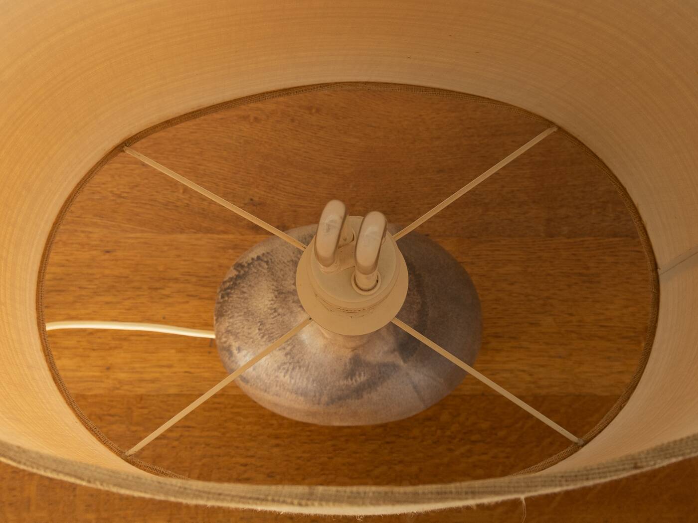 1970s Table Lamp with Ceramic Base