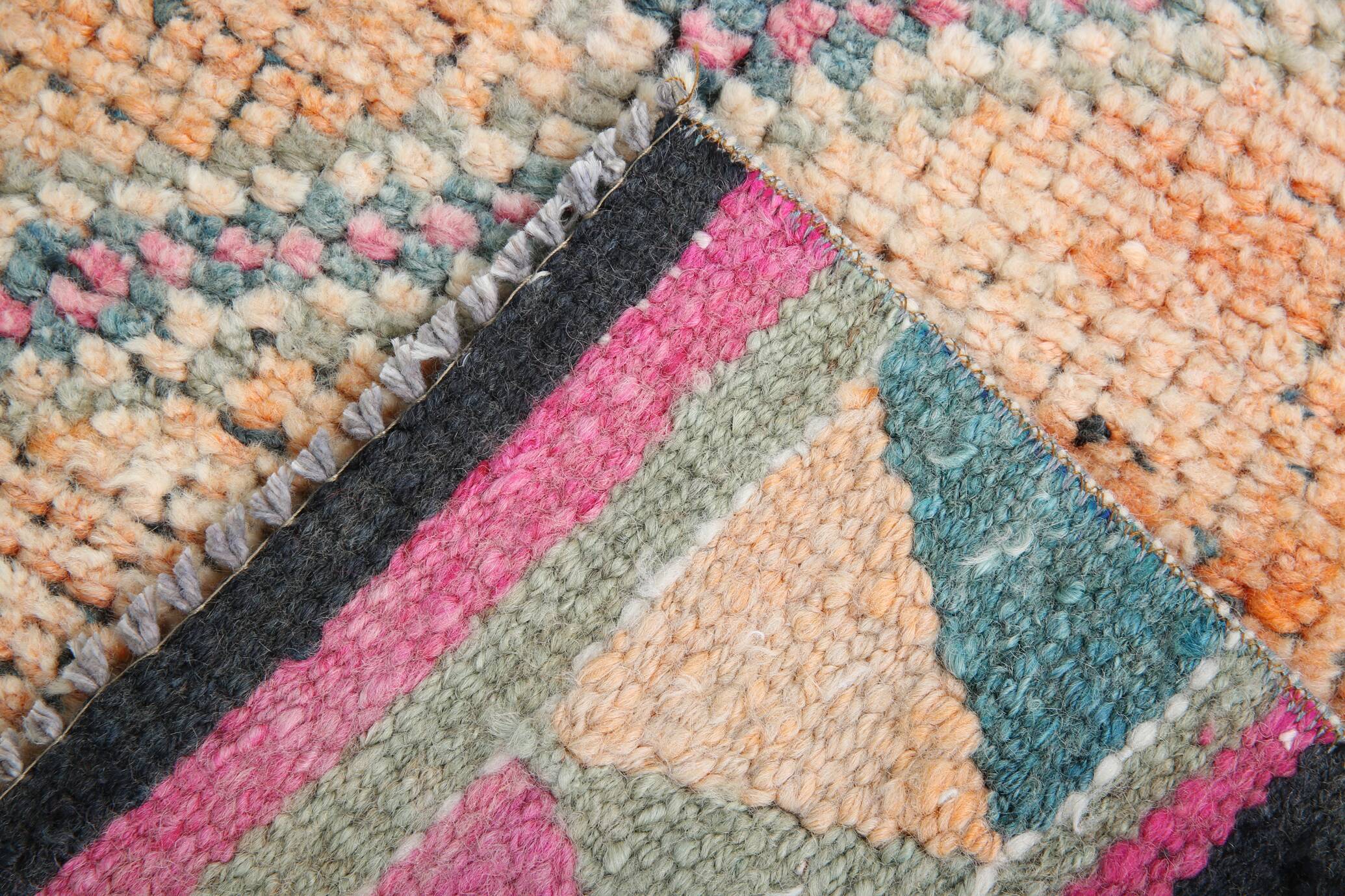3x10 Light Orange Turkish Vintage Runner Rug, 92x294Cm