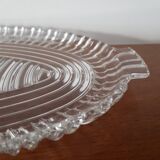 Plat en verre vintage