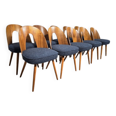 Chaises de salle à manger par Antonin Suman, années 1960, lot de 10
