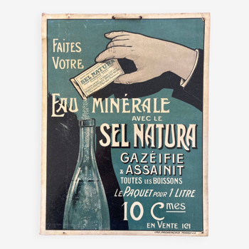 Publicité ancienne pour la cuisine - Sel Natura