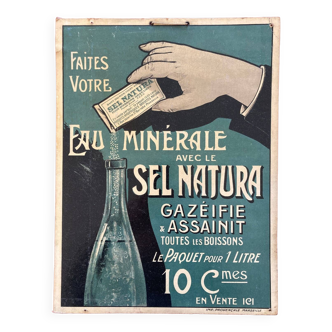 Old advertising for cooking - Sel Natura