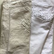 New linen pillowcase embroidered AC day double checkerboard