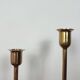 Scandinavian brass candle holders