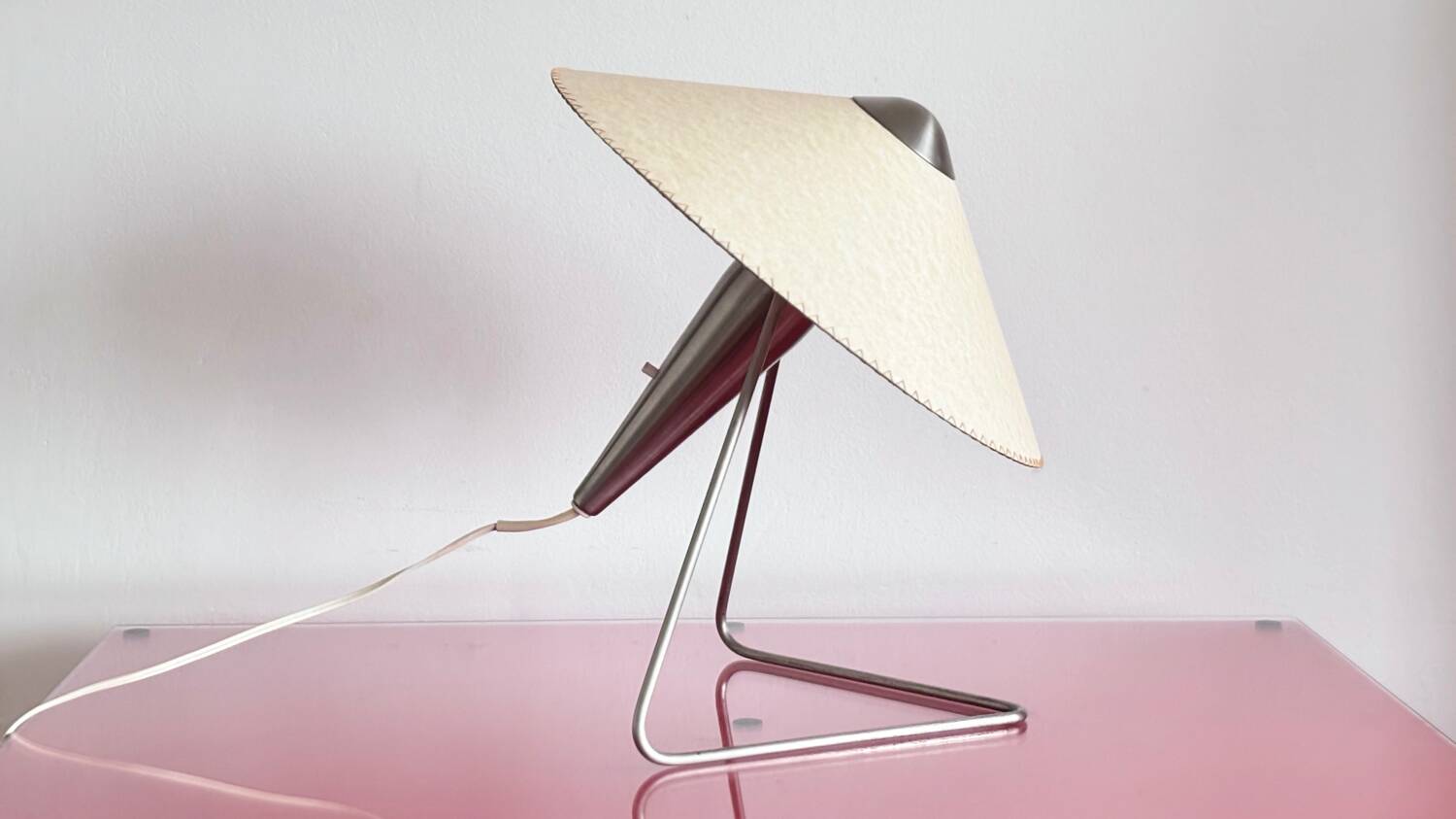 Table lamp 'Chinese' with papyrus share by Helena Frantova for Okolo,