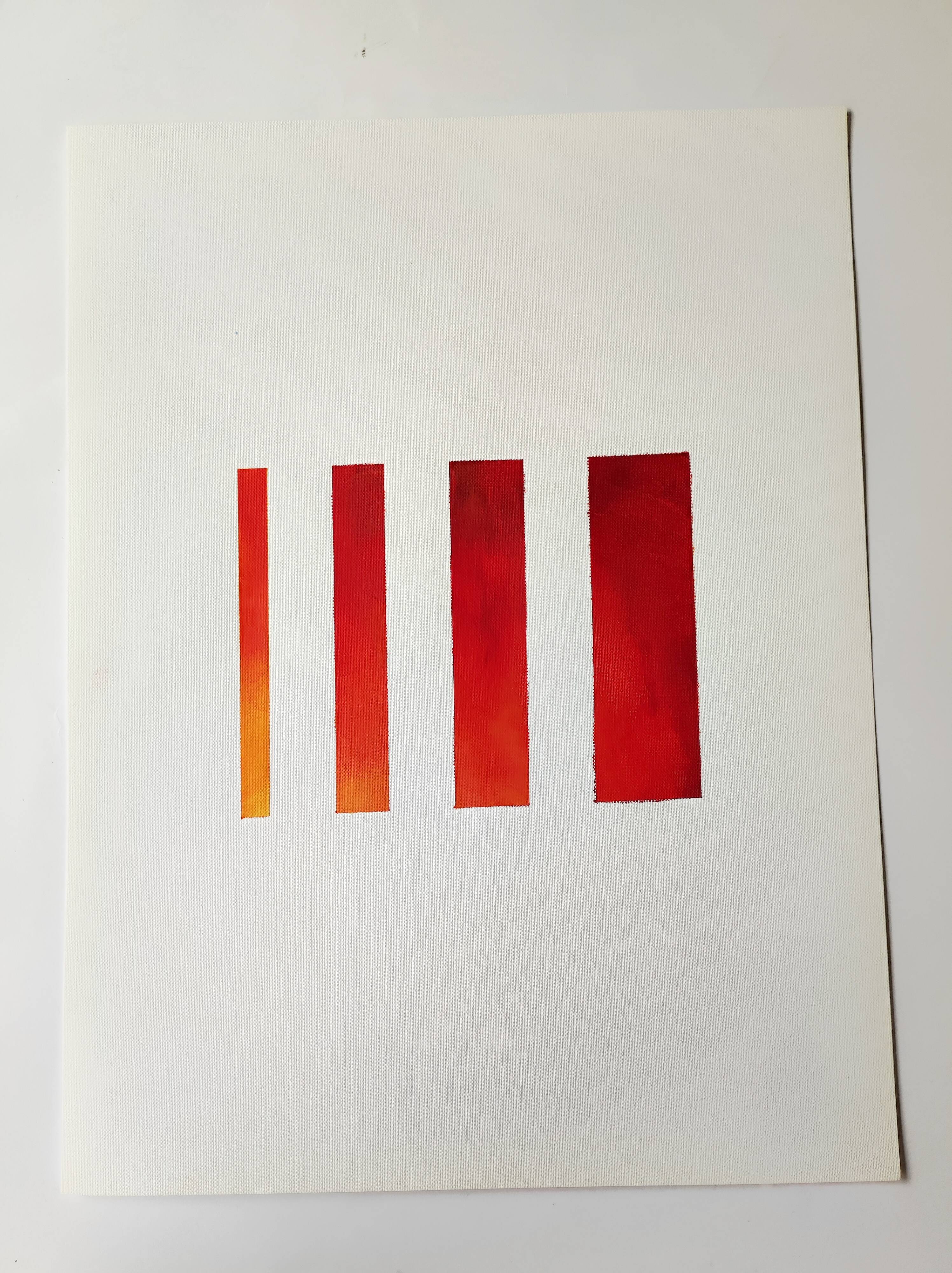 Minimalist geometric painting
