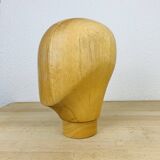 Vintage wooden hat head