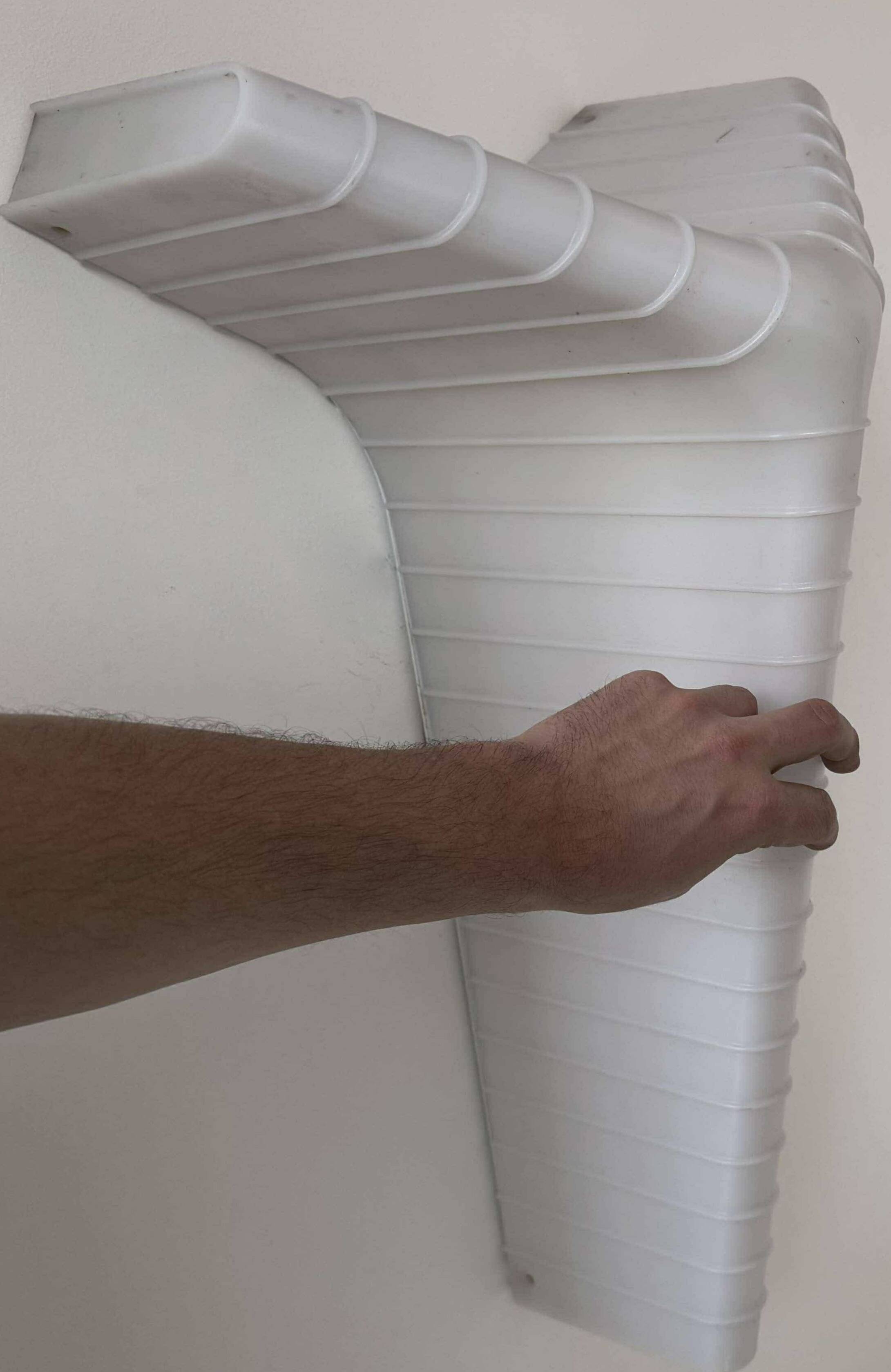 Vintage perspex wall light, Italy 1980